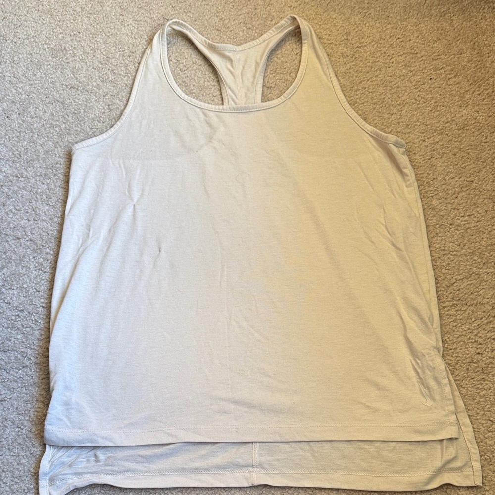Nike Women's Cream Tank Top - M